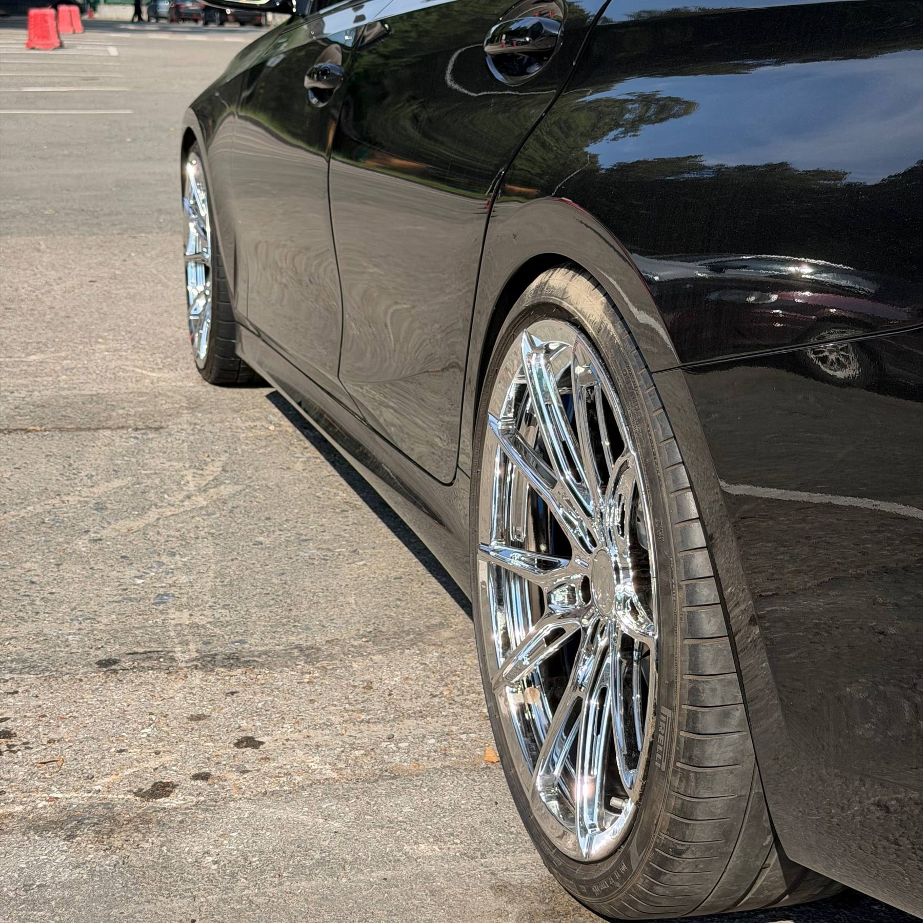 Mirror finish close-up